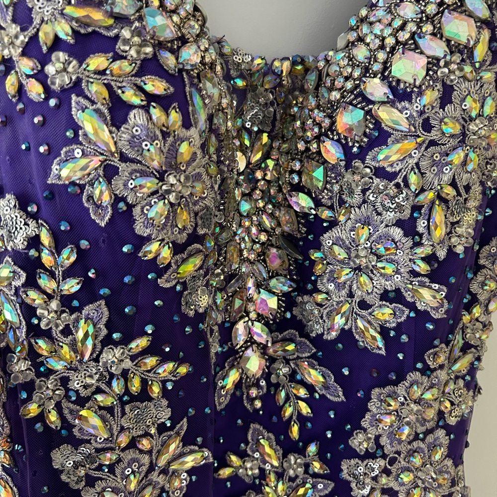 Tony Bowls Pageant dress -size 12, altered to fit size 6-8 - Picture 3 of 5